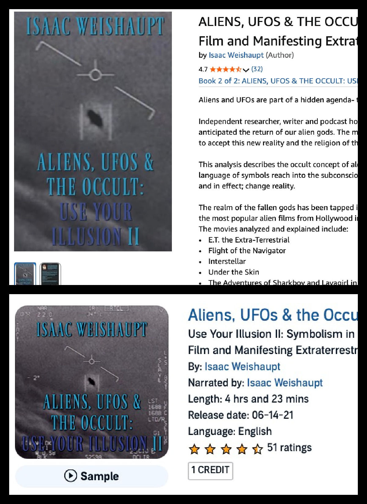 ALIENS, UFOS & THE OCCULT: USE YOUR ILLUSION II Signed Paperback
