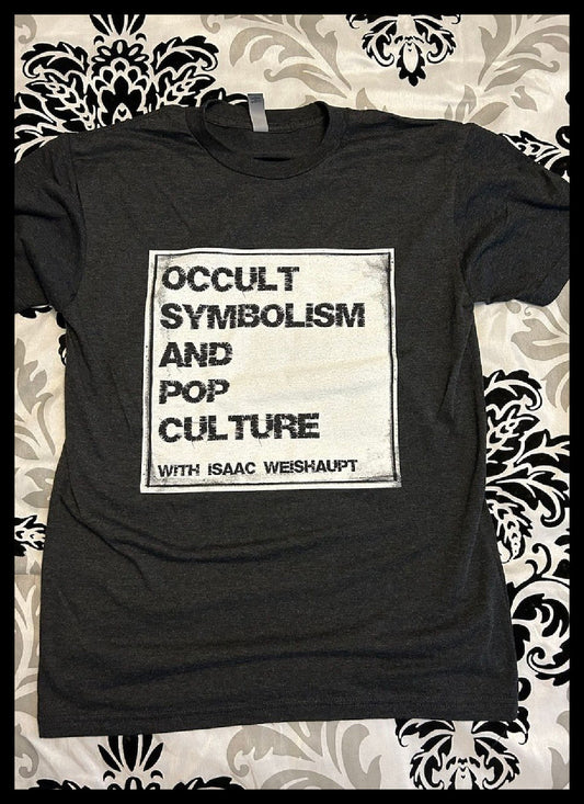 OFFICIAL PODCAST SHIRT: Occult Symbolism & Pop Culture! BLACK SUPER SOFT