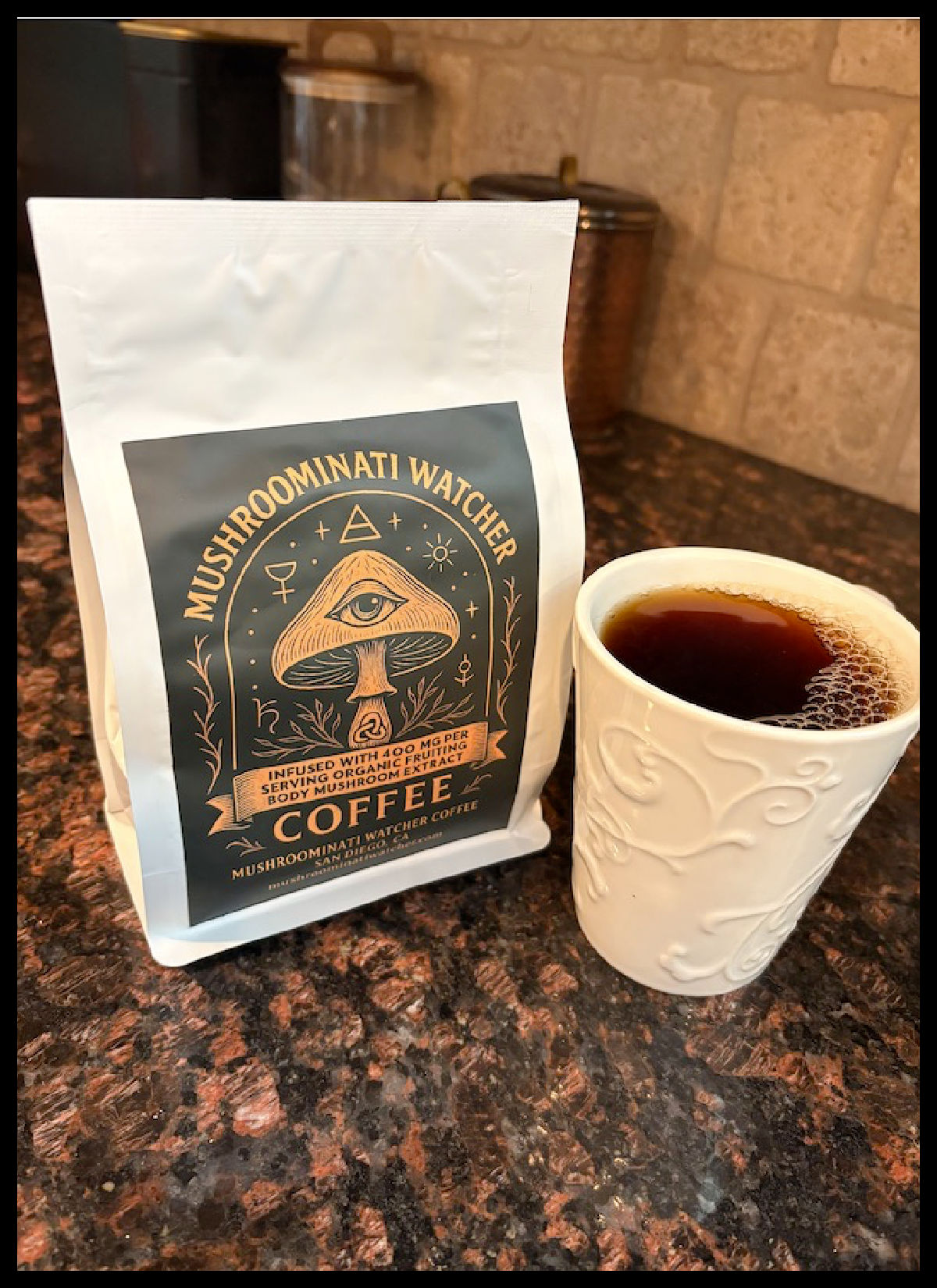 Mushroominati Watcher Mushroom Infused Coffee- Whole Bean