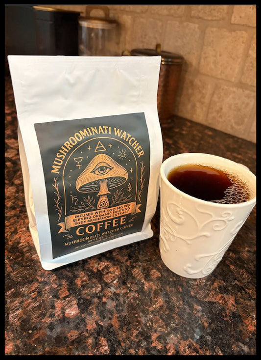 Mushroominati Watcher Mushroom Infused Coffee- Whole Bean
